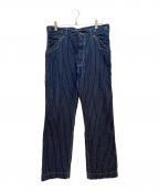SCHOTT BROS.ショット）の古着「ヒッコリーパンツ」｜ネイビー