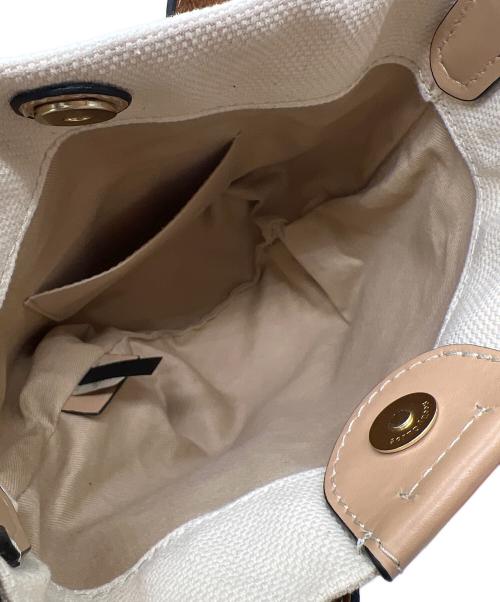 SEE BY CHLOE（シーバイクロエ）SEE BY CHLOE (シーバイクロエ) 2WAYショルダーバッグ アイボリー×ピンクの古着・服飾アイテム