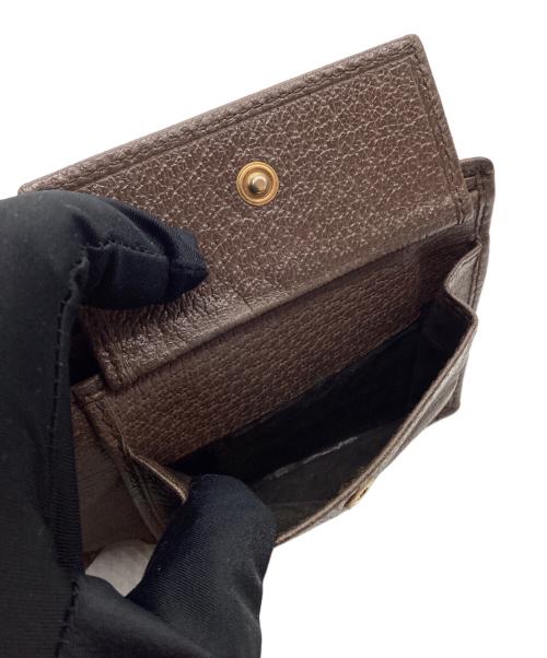 GUCCI（グッチ）GUCCI (グッチ) 2つ折り財布 ベージュ×ブラウンの古着・服飾アイテム