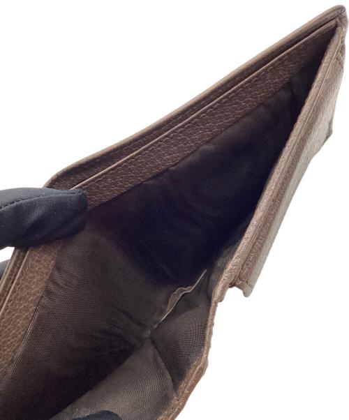 GUCCI（グッチ）GUCCI (グッチ) 2つ折り財布 ベージュ×ブラウンの古着・服飾アイテム