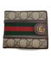 GUCCI（グッチ）の古着「2つ折り財布」｜ベージュ×ブラウン