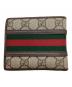 GUCCI (グッチ) 2つ折り財布 ベージュ×ブラウン：10000円