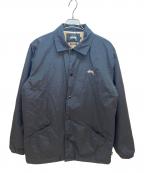 stussyステューシー）の古着「ナイロンジャケット」｜ブラック