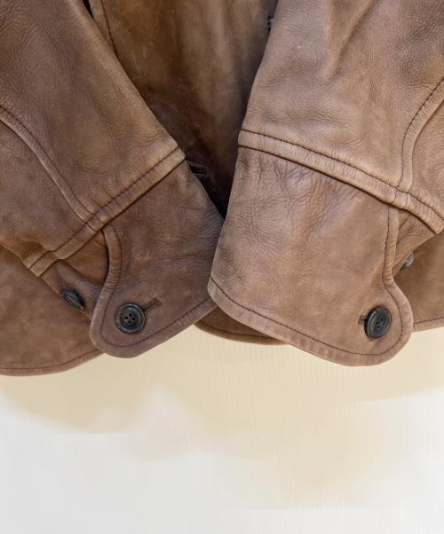 RUGGED FACTORY（ラギッドファクトリー）RUGGED FACTORY (ラギッドファクトリー) レザージャケット ブラウン サイズ:Lの古着・服飾アイテム