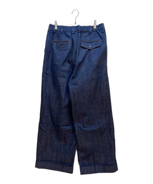 MARKAWARE（マーカウェア）MARKAWARE (マーカウェア) タックデニムパンツ インディゴ サイズ:3の古着・服飾アイテム