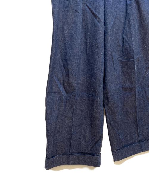 MARKAWARE（マーカウェア）MARKAWARE (マーカウェア) タックデニムパンツ インディゴ サイズ:3の古着・服飾アイテム