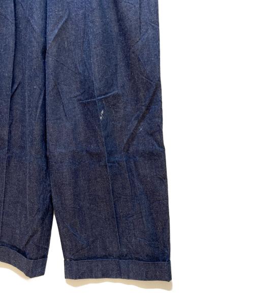 MARKAWARE（マーカウェア）MARKAWARE (マーカウェア) タックデニムパンツ インディゴ サイズ:3の古着・服飾アイテム