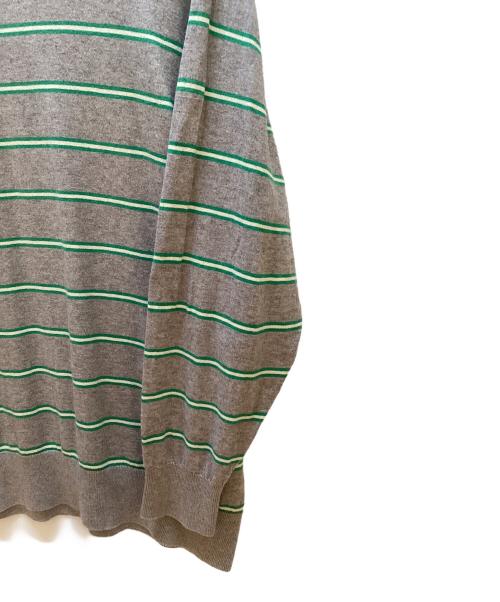 Acy（エイシー）Acy (エイシー) 薄手ニット グレー×グリーン サイズ:04の古着・服飾アイテム