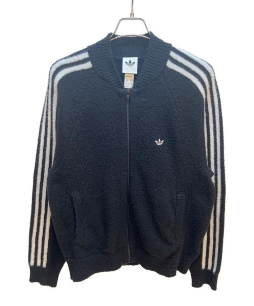 adidas（アディダス）adidas (アディダス) ニットジャケット ブラック サイズ:Mの古着・服飾アイテム