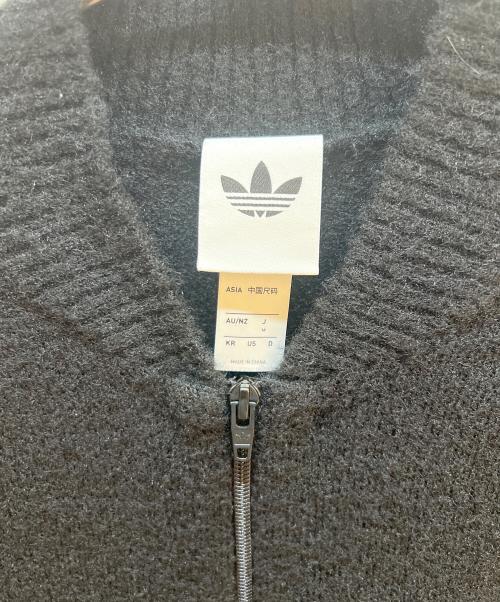 adidas（アディダス）adidas (アディダス) ニットジャケット ブラック サイズ:Mの古着・服飾アイテム
