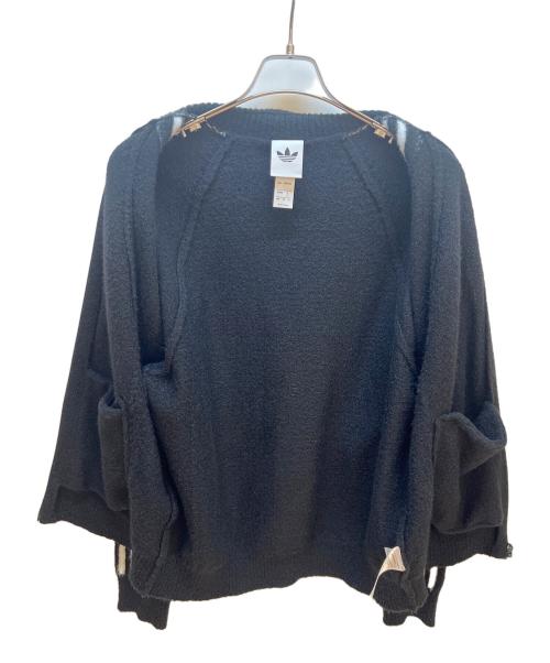 adidas（アディダス）adidas (アディダス) ニットジャケット ブラック サイズ:Mの古着・服飾アイテム