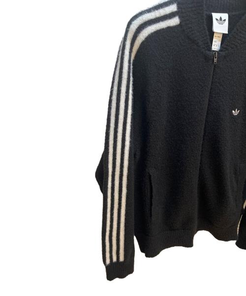 adidas（アディダス）adidas (アディダス) ニットジャケット ブラック サイズ:Mの古着・服飾アイテム