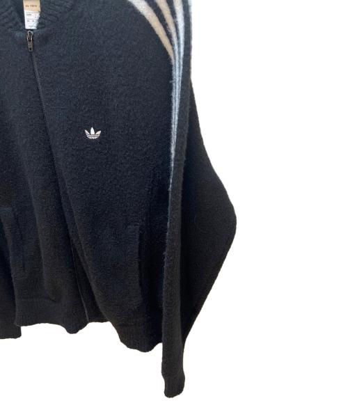 adidas（アディダス）adidas (アディダス) ニットジャケット ブラック サイズ:Mの古着・服飾アイテム