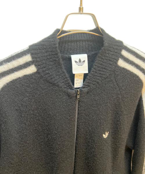 adidas（アディダス）adidas (アディダス) ニットジャケット ブラック サイズ:Mの古着・服飾アイテム
