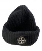 STONE ISLANDストーンアイランド）の古着「ニットビーニーキャップ」｜ブラック