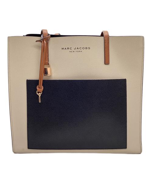 MARC JACOBS（マークジェイコブス）MARC JACOBS (マークジェイコブズ) トートバッグ ホワイト×ブラックの古着・服飾アイテム