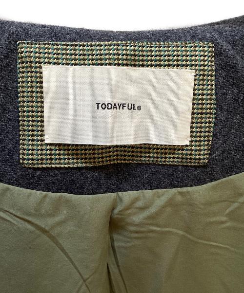 TODAYFUL（トゥデイフル）TODAYFUL (トゥデイフル) ハウンドートゥースラグランジャケット ベージュ サイズ:Mの古着・服飾アイテム