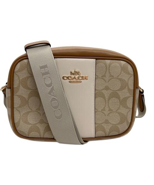 COACH（コーチ）COACH (コーチ) ショルダーバッグ ベージュ×ブラウンの古着・服飾アイテム