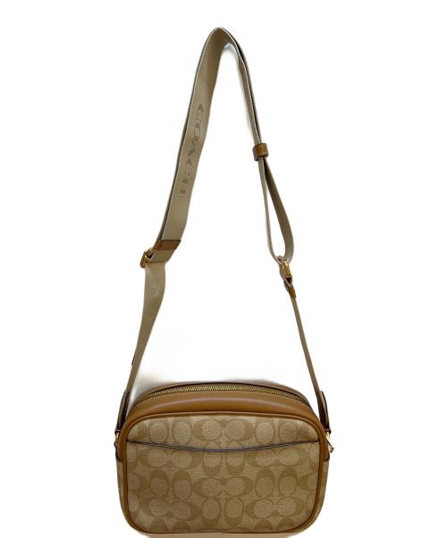COACH（コーチ）COACH (コーチ) ショルダーバッグ ベージュ×ブラウンの古着・服飾アイテム