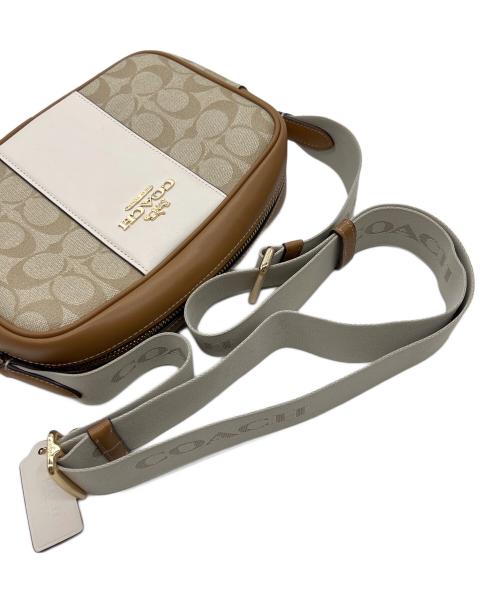 COACH（コーチ）COACH (コーチ) ショルダーバッグ ベージュ×ブラウンの古着・服飾アイテム