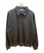 btmkビーティーエムケー）の古着「スウェットポロ」｜ブラック