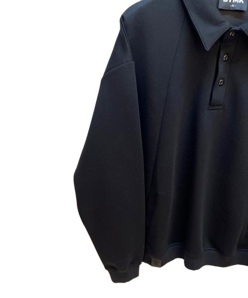 btmk（ビーティーエムケー）btmk (ビーティーエムケー) スウェットポロ ブラック サイズ:XLの古着・服飾アイテム