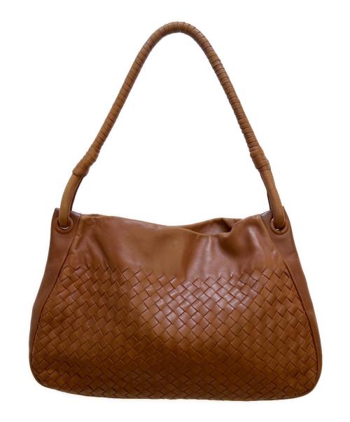 BOTTEGA VENETA（ボッテガベネタ）BOTTEGA VENETA (ボッテガベネタ) ワンショルダーバッグ ブラウンの古着・服飾アイテム