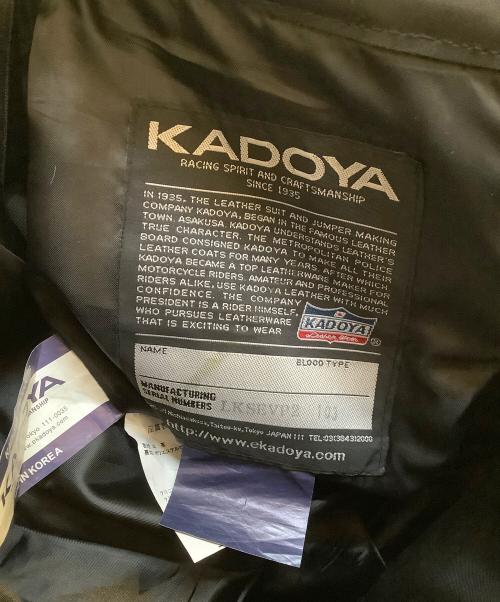 KADOYA（カドヤ）KADOYA (カドヤ) レザーパンツ ブラック サイズ:29の古着・服飾アイテム