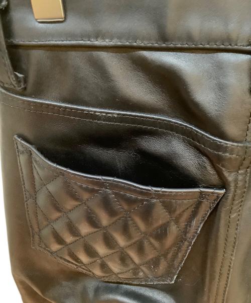 KADOYA（カドヤ）KADOYA (カドヤ) レザーパンツ ブラック サイズ:29の古着・服飾アイテム