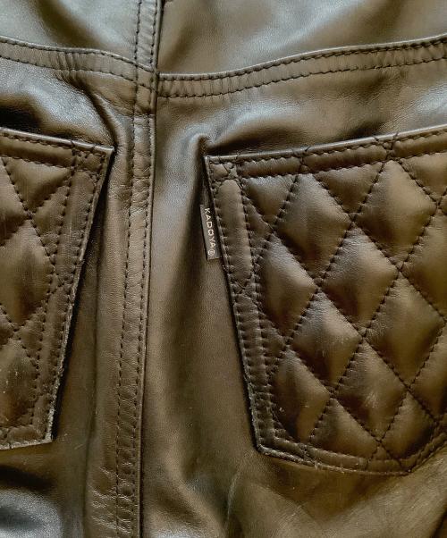 KADOYA（カドヤ）KADOYA (カドヤ) レザーパンツ ブラック サイズ:29の古着・服飾アイテム