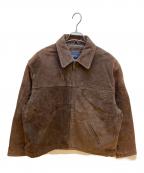 basic EDITIONSベーシック エディション）の古着「レザージャケット」｜ブラウン