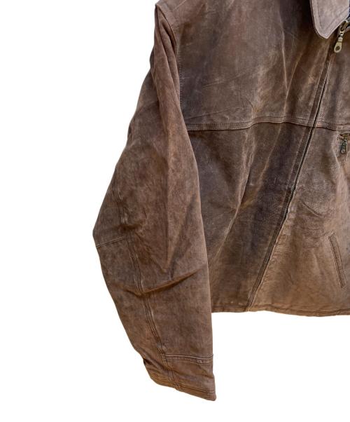 basic EDITIONS（ベーシック エディション）basic EDITIONS (ベーシック エディション) レザージャケット ブラウン サイズ:Lの古着・服飾アイテム