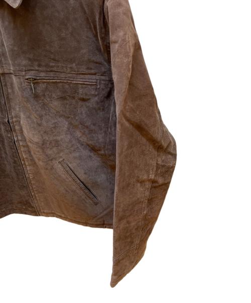 basic EDITIONS（ベーシック エディション）basic EDITIONS (ベーシック エディション) レザージャケット ブラウン サイズ:Lの古着・服飾アイテム