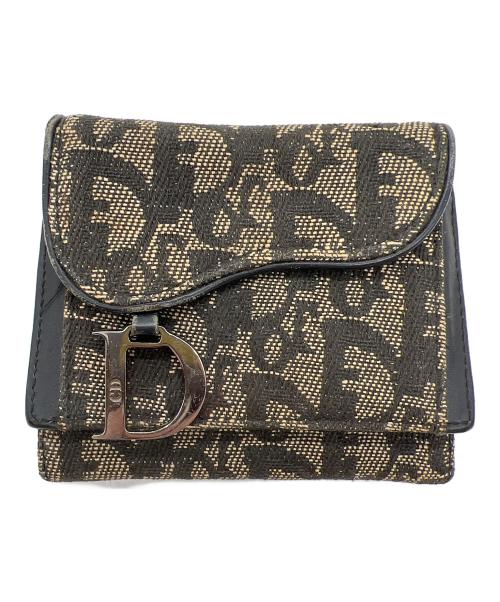 Christian Dior（クリスチャン ディオール）Christian Dior (クリスチャン ディオール) コンパクトウォレット ベージュの古着・服飾アイテム