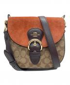 COACHコーチ）の古着「ショルダーバッグ」｜ブラウン×ベージュ