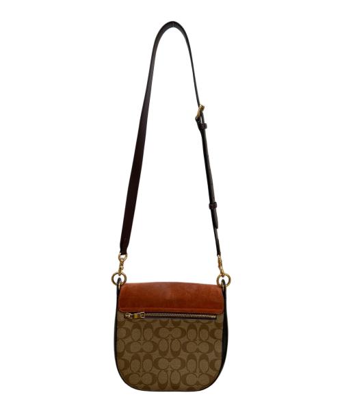 COACH（コーチ）COACH (コーチ) ショルダーバッグ ブラウン×ベージュの古着・服飾アイテム