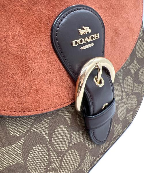 COACH（コーチ）COACH (コーチ) ショルダーバッグ ブラウン×ベージュの古着・服飾アイテム