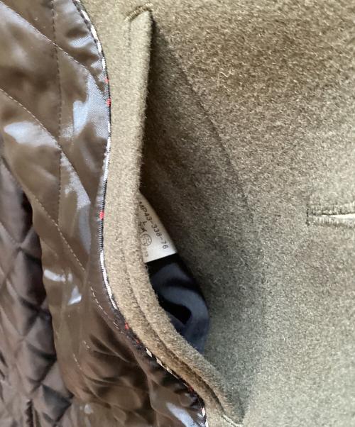 BURBERRY BLACK LABEL（バーバリーブラックレーベル）BURBERRY BLACK LABEL (バーバリーブラックレーベル) メルトンナポレオンコート カーキ サイズ:Lの古着・服飾アイテム