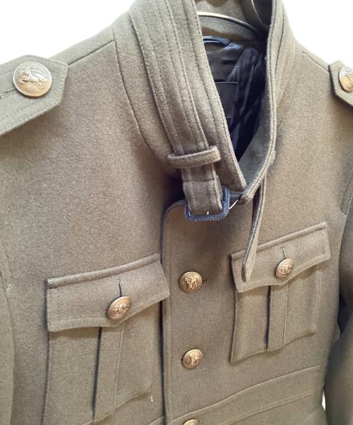 BURBERRY BLACK LABEL（バーバリーブラックレーベル）BURBERRY BLACK LABEL (バーバリーブラックレーベル) メルトンナポレオンコート カーキ サイズ:Lの古着・服飾アイテム