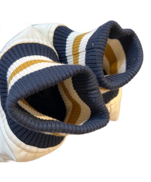 X-LARGE（エクストララージ）X-LARGE (エクストララージ) バーシティ ジャケット ネイビー×ベージュ サイズ:Lの古着・服飾アイテム