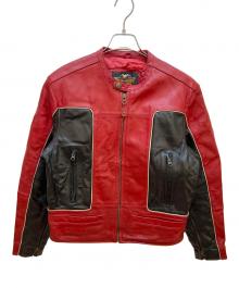 HARLEY-DAVIDSON（ハーレーダビッドソン）の古着「レザージャケット」｜レッド×ブラック