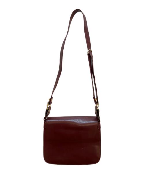 must de cartier（マストドゥカルティエ）must de cartier (マストドゥカルティエ) フラップショルダーバッグ ボルドーの古着・服飾アイテム
