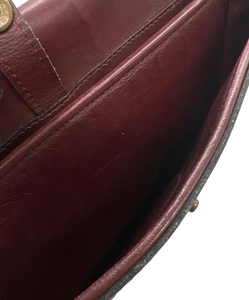 must de cartier（マストドゥカルティエ）must de cartier (マストドゥカルティエ) フラップショルダーバッグ ボルドーの古着・服飾アイテム
