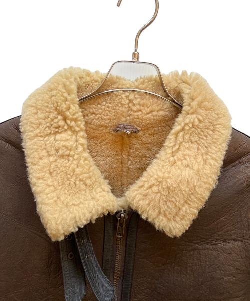 US ARMY（ユーエスアーミー）US ARMY (ユーエスアーミー) ムートンジャケット ブラウン サイズ:Mの古着・服飾アイテム