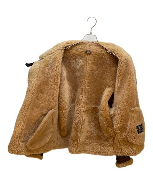 US ARMY（ユーエスアーミー）US ARMY (ユーエスアーミー) ムートンジャケット ブラウン サイズ:Mの古着・服飾アイテム
