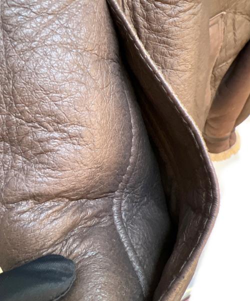 US ARMY（ユーエスアーミー）US ARMY (ユーエスアーミー) ムートンジャケット ブラウン サイズ:Mの古着・服飾アイテム