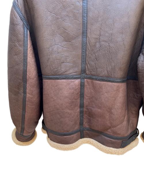 US ARMY（ユーエスアーミー）US ARMY (ユーエスアーミー) ムートンジャケット ブラウン サイズ:Mの古着・服飾アイテム