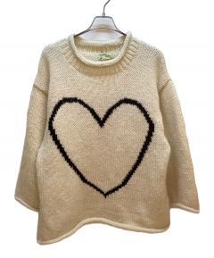 中古・古着通販】NKNIT (ンニット) ハートクルーネックニット