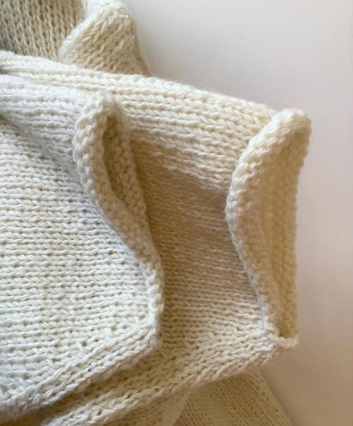 mcmacha woolen（マクマーンウーレン）mcmacha woolen (マクマーンウーレン) 厚手ニット アイボリー サイズ:FREEの古着・服飾アイテム