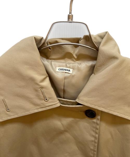 CREDONA（クレドナ）CREDONA (クレドナ) 60/2コットンギャバジンショートペンネトレンチコート ベージュ サイズ:1の古着・服飾アイテム
